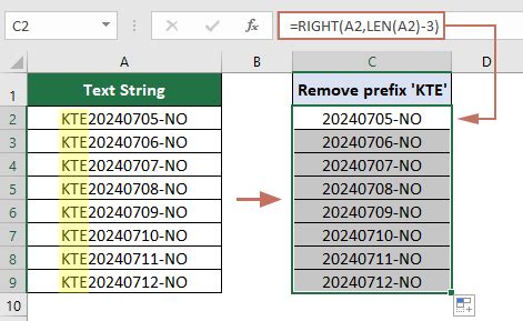 How To Remove Prefix Suffix From Multiple Cells In Excel