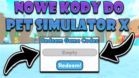 Nowe Kody Do Pet Simulator X Pet Simulator X Darmowe Pety Giveway