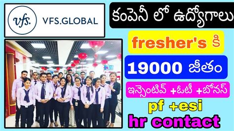 Vfs Global Company Hydrabad Recruitment For Freshers And Experience