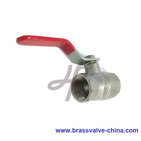 Hot Forging Brass Ball Valve With Nickel Surface From China