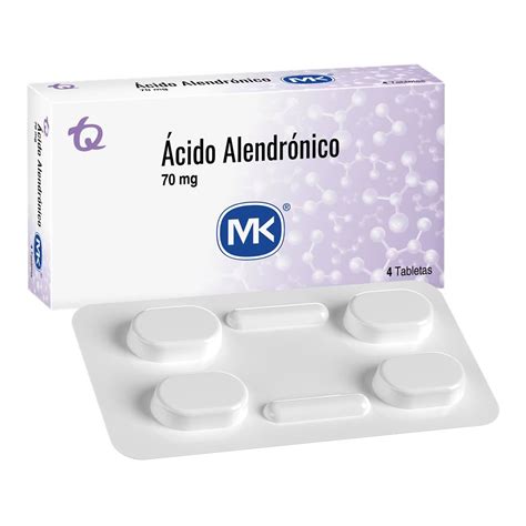 Alendronato Mk 70Mg Caja X 4 Tabletas Cruz Verde