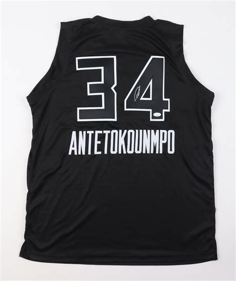 Giannis Antetokounmpo Signed Jersey Jsa Pristine Auction