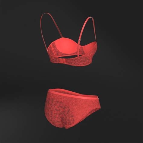 Lingerie Set D Model CGTrader
