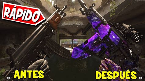 Como SUBIR RÁPIDO las ARMAS en COLD WAR Subir armas en ZOMBIES