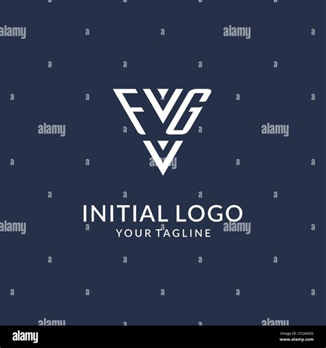 FG Triangle Monogram Logo Design Ideas Creative Initial Letter Logo