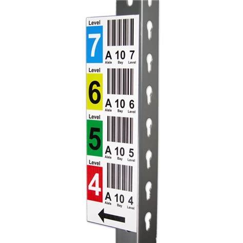 Warehouse Rack Labels for Multi-Bay Locations