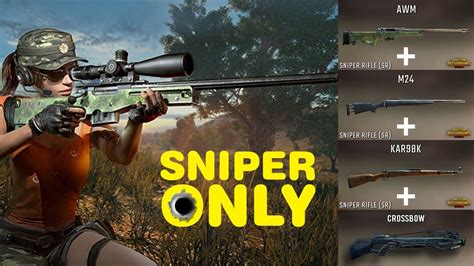 Sniper Only Challenge Pubg Mobile Lite Using Sniper Guns To Winner