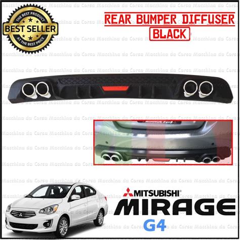 Mitsubishi Mirage G4 2019 Rear Bumper Diffuser Black Lazada PH