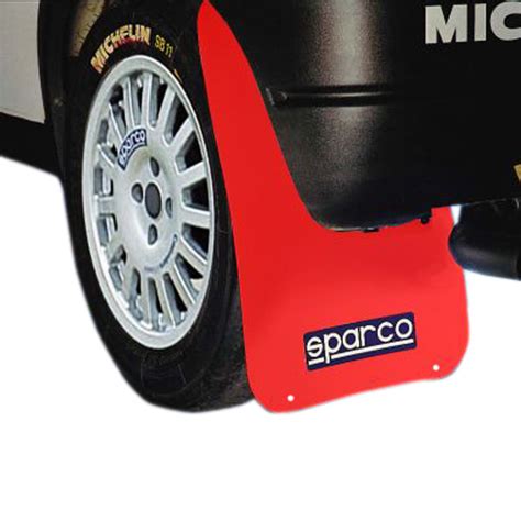 Red Sparco Rally Style Car Exterior Mudflaps Mud Flaps Wrc Style Ebay