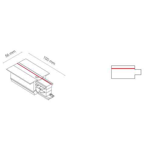 Zasilanie Ko Cowe Szynoprzewodu Ctls Recessed Power End Cap