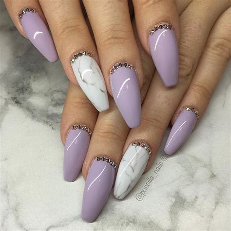 Marble Nails Kortenstein Violet Nails Lilac Nails Lavender Nails