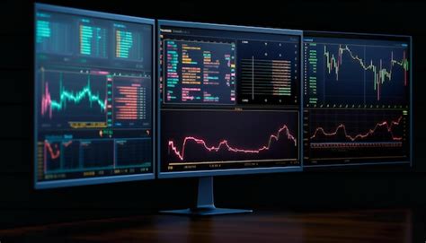 Premium AI Image | this is a picture of a trading monitor with currency ...