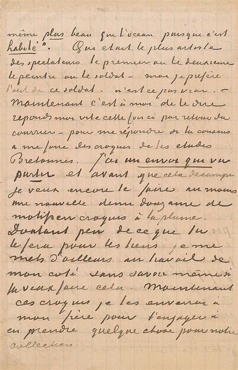 Letter 10, page 3 | Vincent van Gogh's Letters to Émile Bernard | The ...