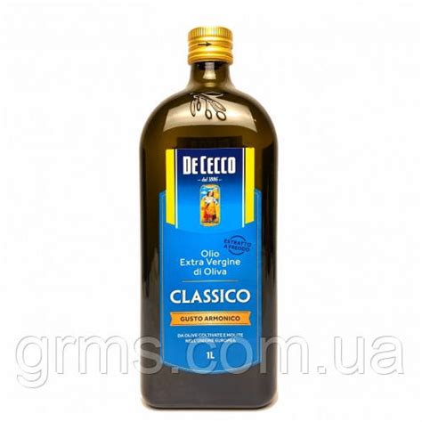 Купить Оливковое масло De Cecco Extra Vergine Classico 1л, цена 347 ...