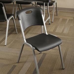 Reviews For National Public Seating Black Plastic Fan Back Stackable