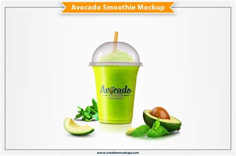 Avocado Smoothie Mockup Product Mockups Creative Market