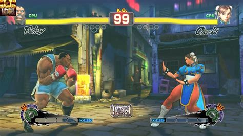 ULTRA STREET FIGHTER IV Balrog CPU Vs Chun Li CPU YouTube