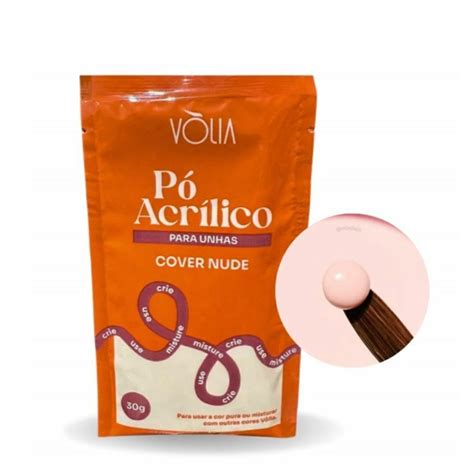 PÓ ACRÍLICO PARA UNHAS COVER NUDE 30G VOLIA