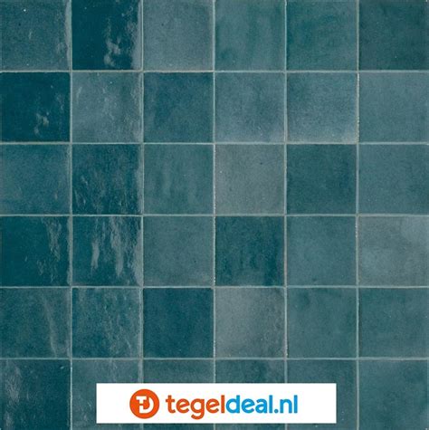 Wandtegels Marazzi Zellige Petrolio M P X Cm Zellige Look