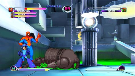 Marvel VS Capcom 2 Magneto Megaman Spider Man Expert Difficulty