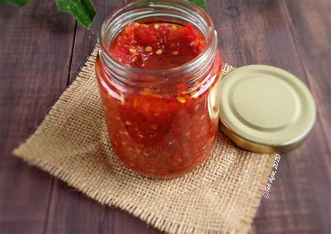 Resep Sambal Tomat Awet Dan Tahan Lama Oleh Teh Agie Cookpad