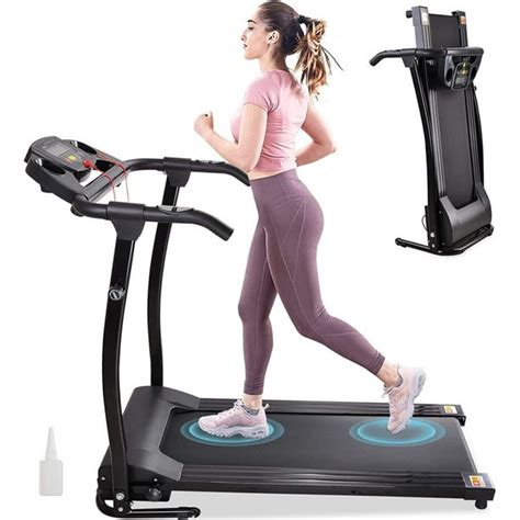 Folding Electric Treadmill Portable Running Walking Treadmill with LCD ...