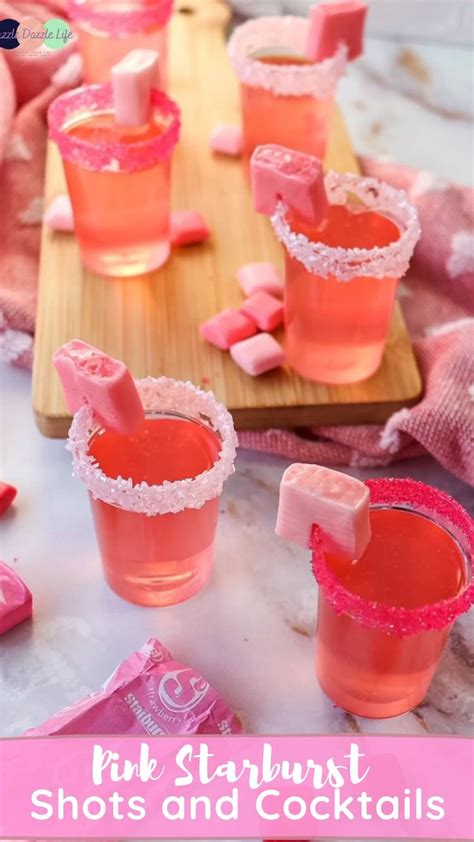 Pink Starburst Shots And Cocktails Yummy Alcoholic Drinks Shots