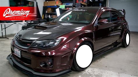 Widebody Subaru Wrap And Wheel Reveal Youtube