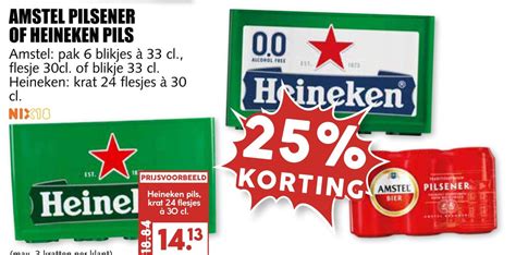 Amstel Pilsener Of Heineken Pils Aanbieding Bij MCD Supermarkt