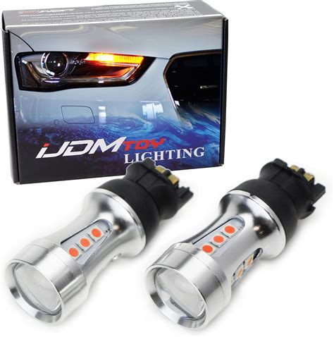 IJDMTOY 2 Extremely Bright Amber Yellow Error Free PWY24W LED Bulbs