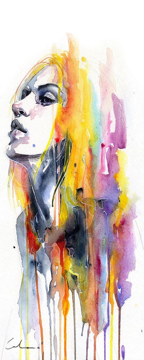 Watercolor Face Paintings Ideas Watercolor Watercolor Art