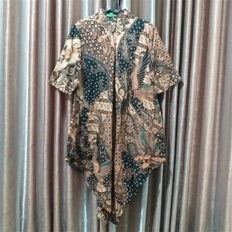 Batik Omah Laweyan Asli Solo Dress Batik Asimetris On Carousell