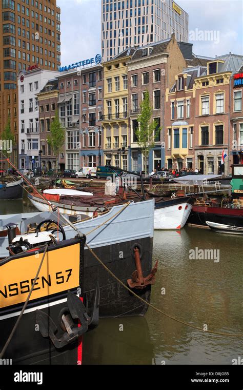 Netherlands Rotterdam Old Harbour Oude Haven Stock Photo Alamy