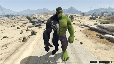 Hulk Venom Fusion Add On Ped Gta Mods