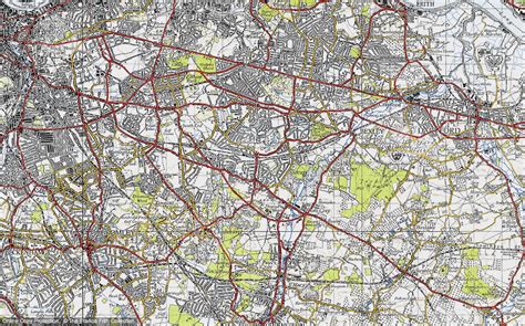 Historic Ordnance Survey Map Of Sidcup 1946 Francis Frith