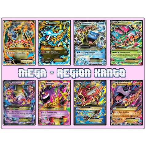 Jual Kartu Pokemon Tcg Hologram Special Kanto Region Mega Charizard