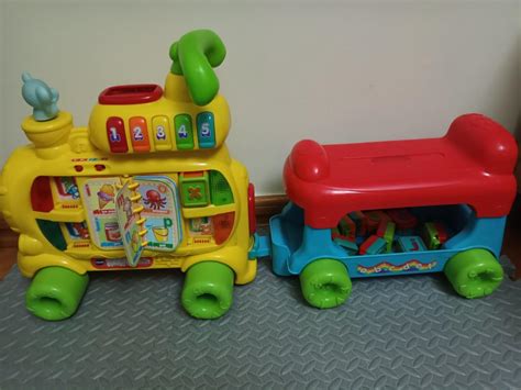 Vtech Alphablocks train 有聲字母車, 興趣及遊戲, 玩具 & 遊戲類 - Carousell