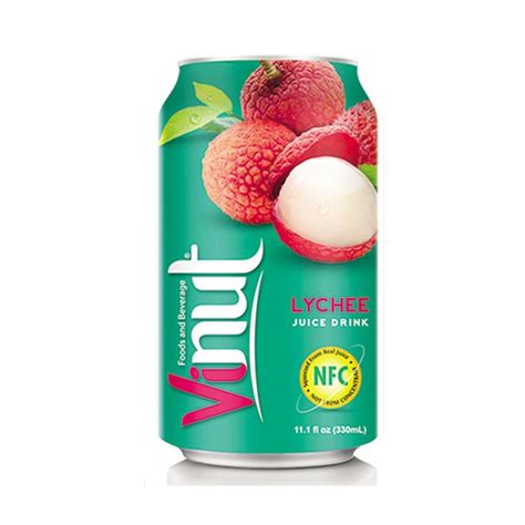 Vinut Lychee Fruit Juice With Pulp 330 ML Packaging Type Aluminium