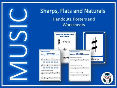 Sharps, Flats and Naturals - Handouts, Posters and 6 Worksheets ...