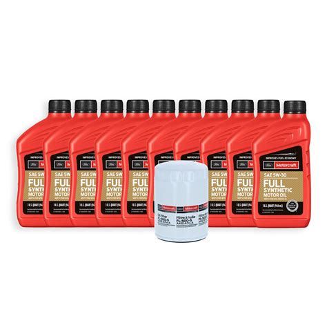 Motorcraft Mustang Full Synthetic Oil Change Kit 5w30 20 25 50