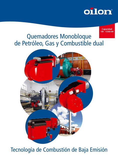 PDF Capacidad Quemadores Monobloque de Petróleo Gas y de control