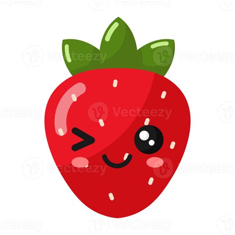 Icono De Fresa De Dibujos Animados Png