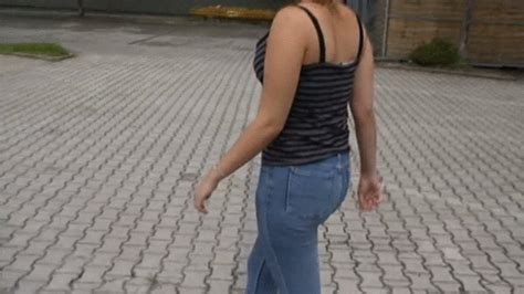 Skintight Jeans Video Clips Hot Russian Girl In Skintight Blue Mustang Jeans And High Heels