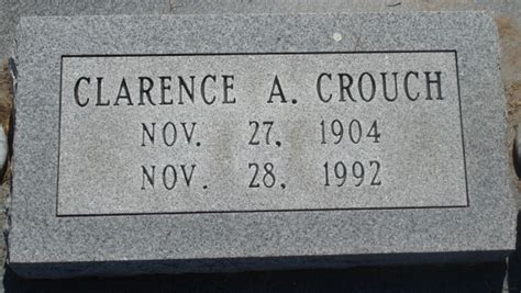 Clarence Albert Crouch Monumento Find A Grave