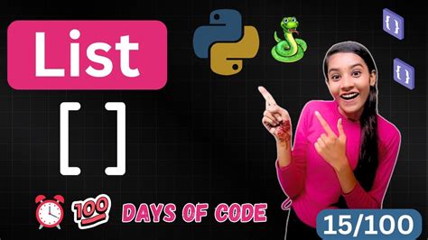 15 100 Days Of Code In Python List In Python Hindi Tutorial