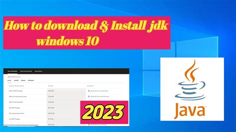 How To Install Java JDK On Windows 10 2023 YouTube