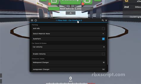 Car Crushers Auto Farm Walkspeed Infinite Jump
