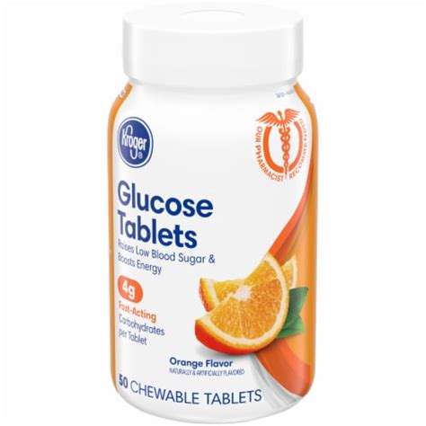 Kroger® Orange Flavored Glucose Chewable Tablets 50 Ct Fred Meyer