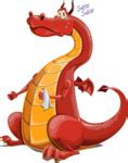 Big Red Dragon Cartoon Character Graphicmama