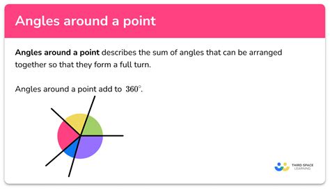 Angles Around A Point Gcse Maths Steps Examples Worksheets Library